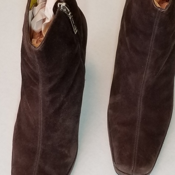 Tommy Hilfiger Brown Suede Bootie - Picture 2 of 4